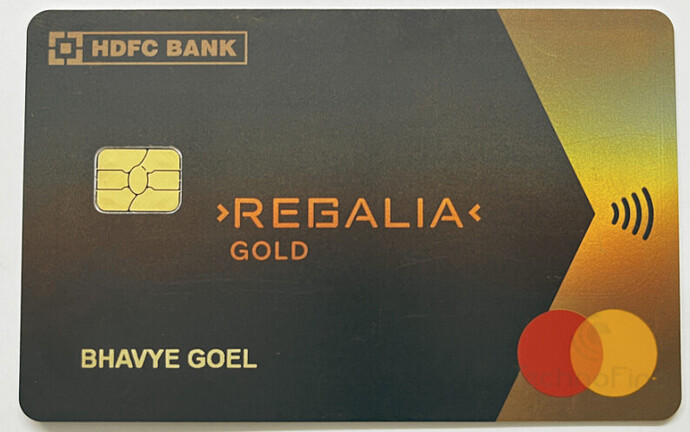 HDFC Regalia Gold Credit Card