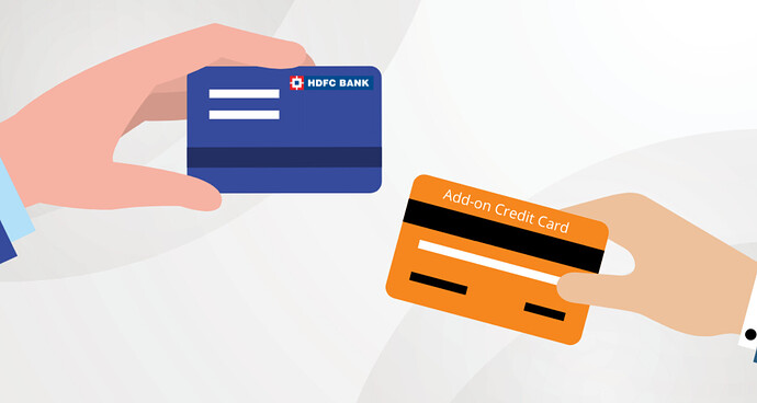 HDFC Add-on Credit Card with Different Number