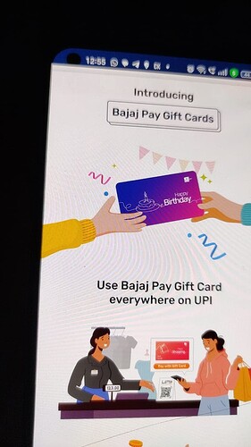 Use Bajaj Pay Gift Card everywhere on UPI