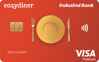 IndusInd EazyDiner Platinum Credit Card