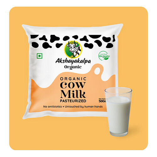 Free Akshayakalpa Organic Cow Milk, Curd, Paneer Sample