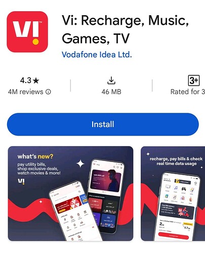 Download Vi App from Google Play Store|215.0x266.0